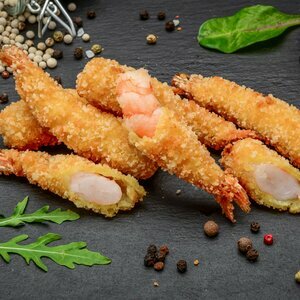 Crevettes tempura