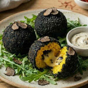 Arancini truffe safran&eacute;