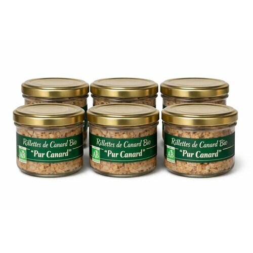 Rillette de Canard Bio "Pur Canard" en verrine FRAIS